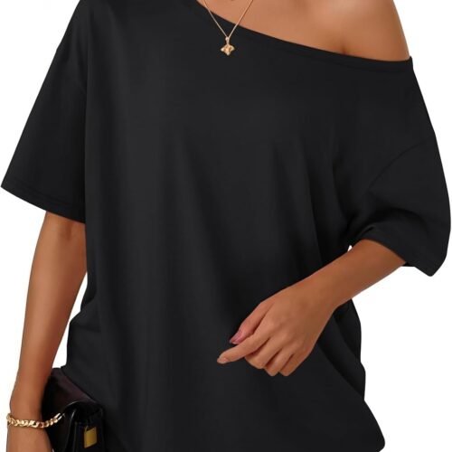 Women Off the Shoulder Tops Oversized Summer Spring T Shirts