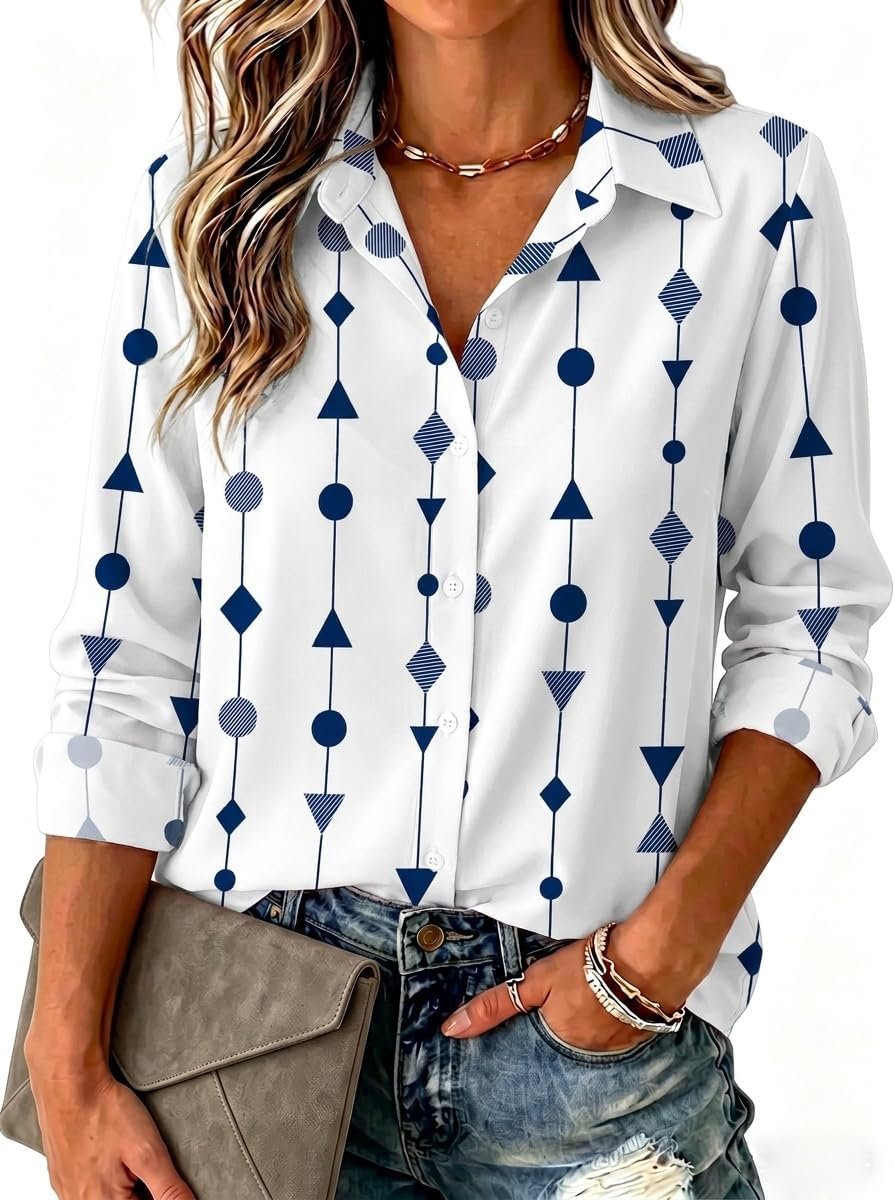 Lightweight Printed Long-Sleeve Shirt
