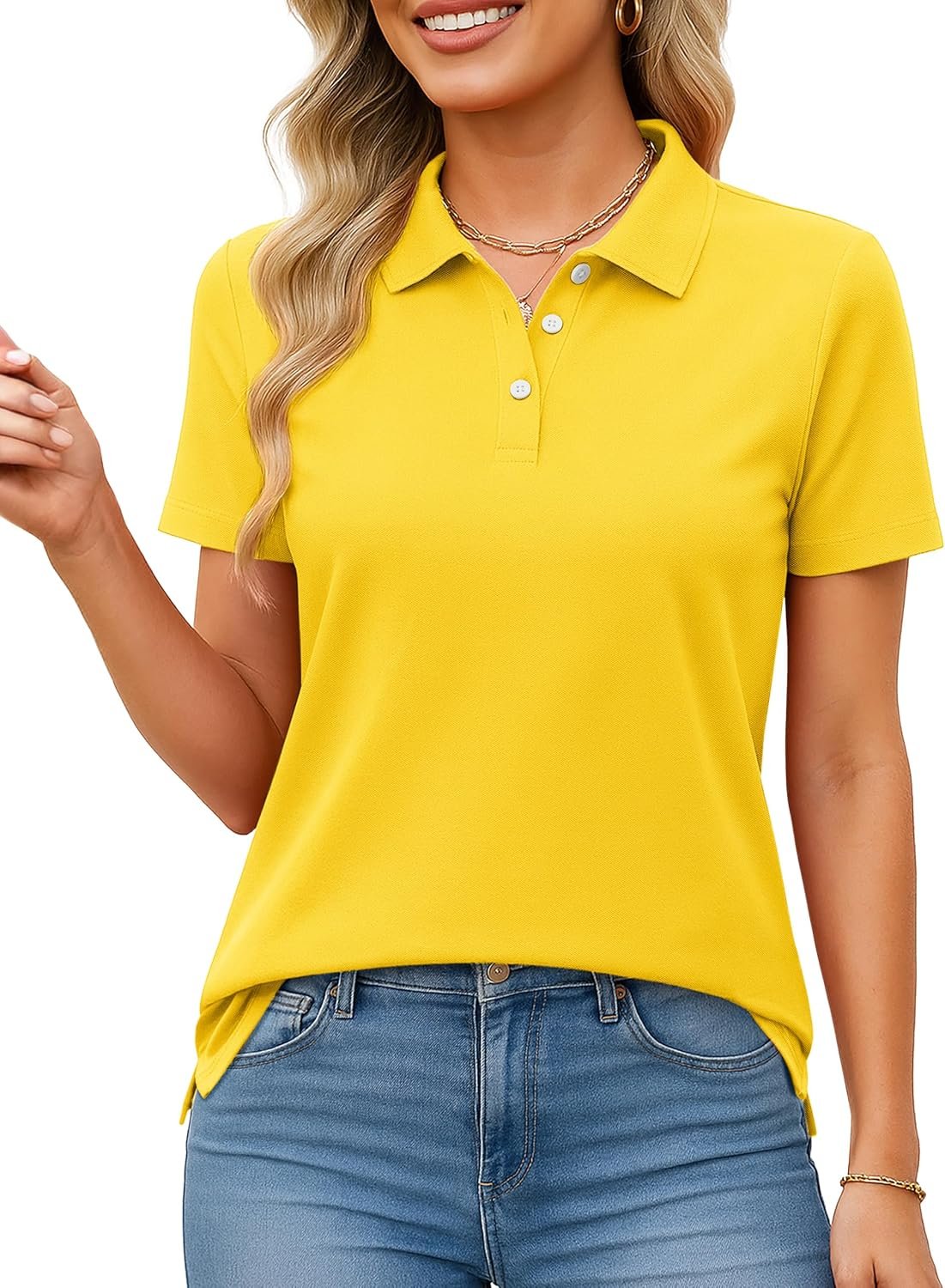 Women's Cotton Collared Golf Polo Shirt