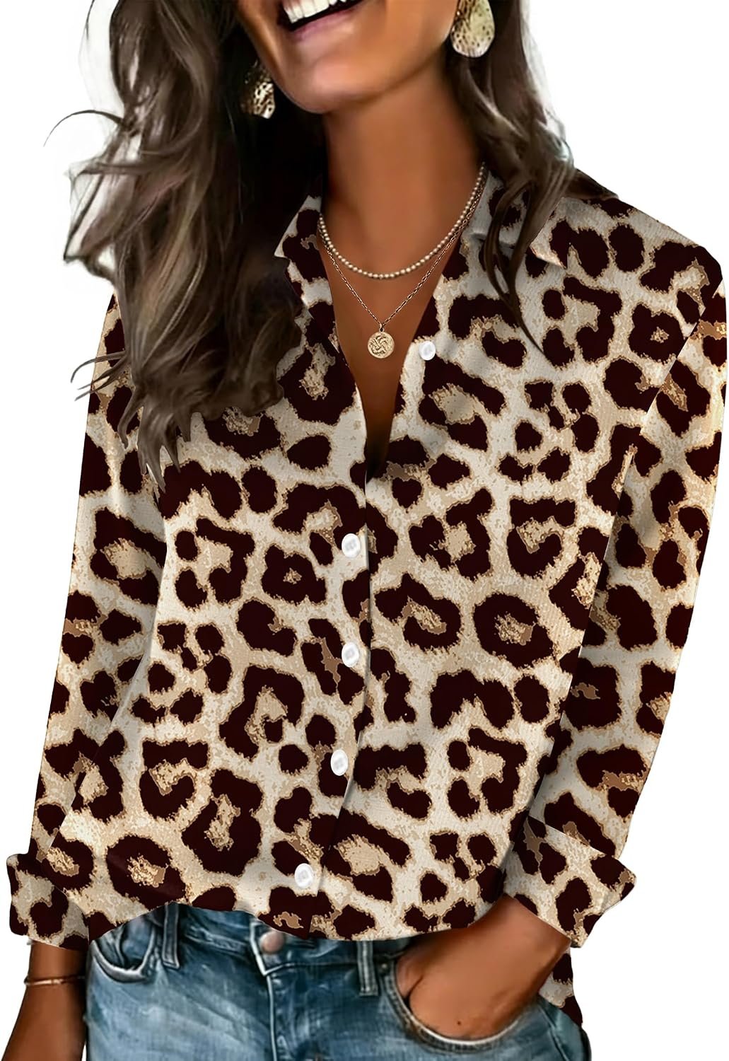 Loose Cotton Long-Sleeve Shirt